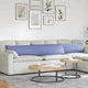 Cuscini per divano VidaXL 2 pezzi tessuto blu jeans 200 x 40 cm