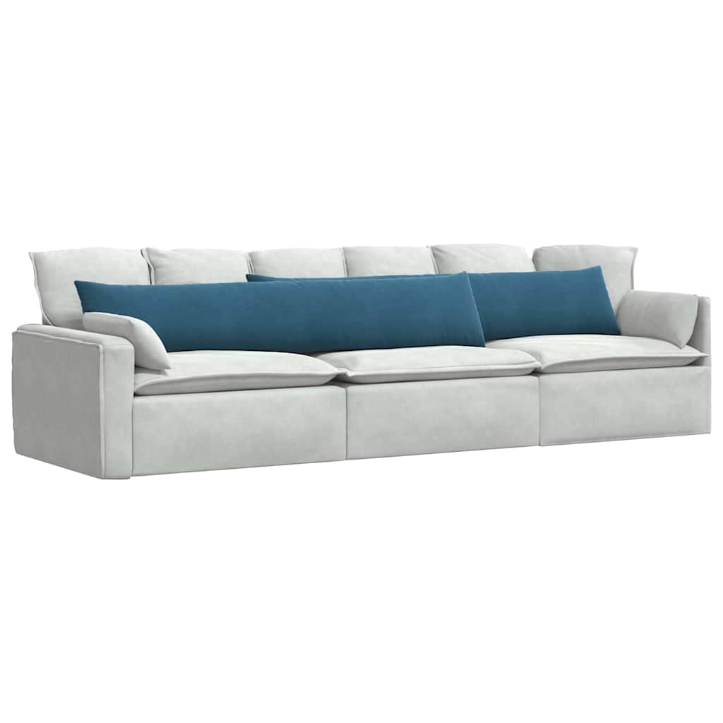 Cuscini per divano VidaXL 2 pezzi in tessuto a corda blu 200 x 40 cm