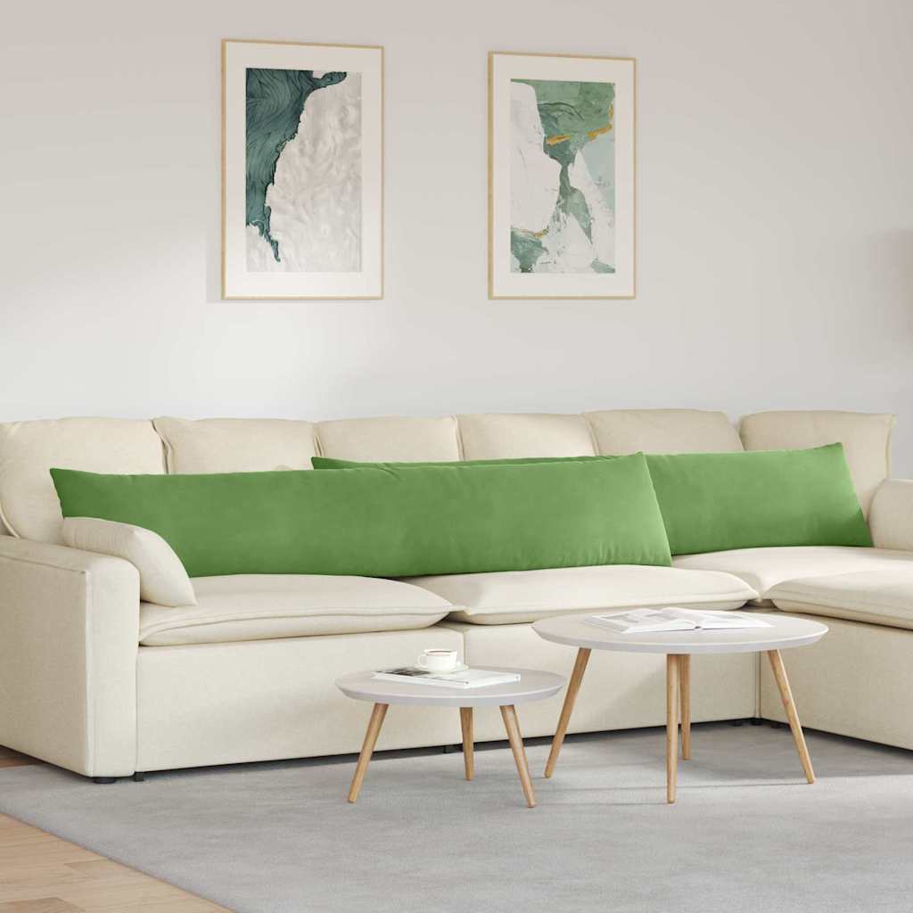 Cuscini per divano VidaXL 2 pezzi in tessuto a corde verde chiaro 200 x 40 cm