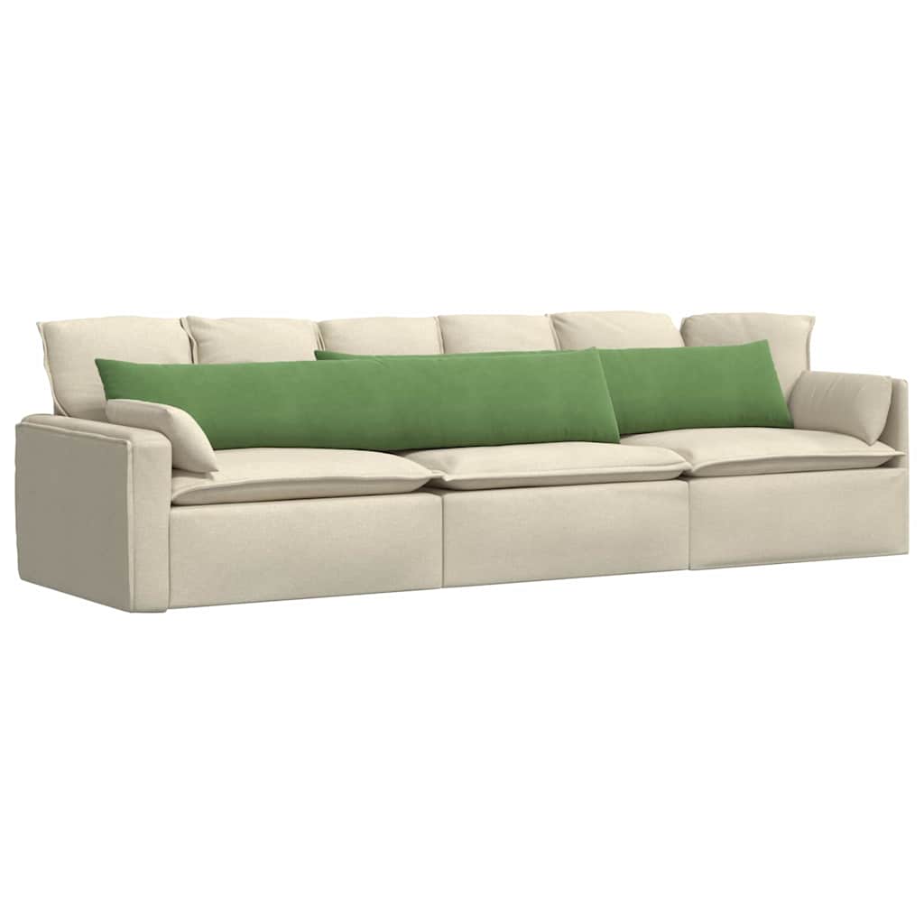 Cuscini per divano VidaXL 2 pezzi in tessuto a corde verde chiaro 200 x 40 cm