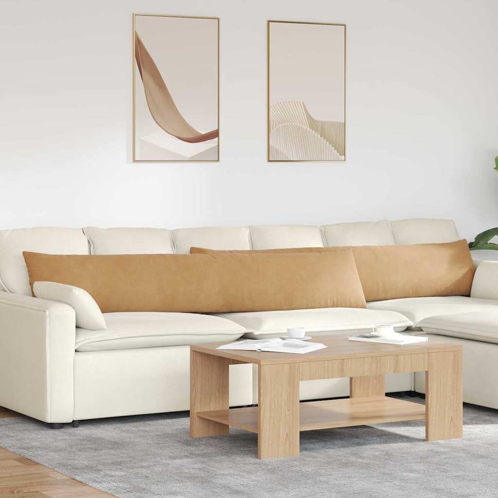 Cuscini per divano VidaXL 2 pezzi in tessuto a corda marrone 200 x 40 cm