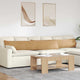 Cuscini per divano VidaXL 2 pezzi in tessuto a corda marrone 200 x 40 cm