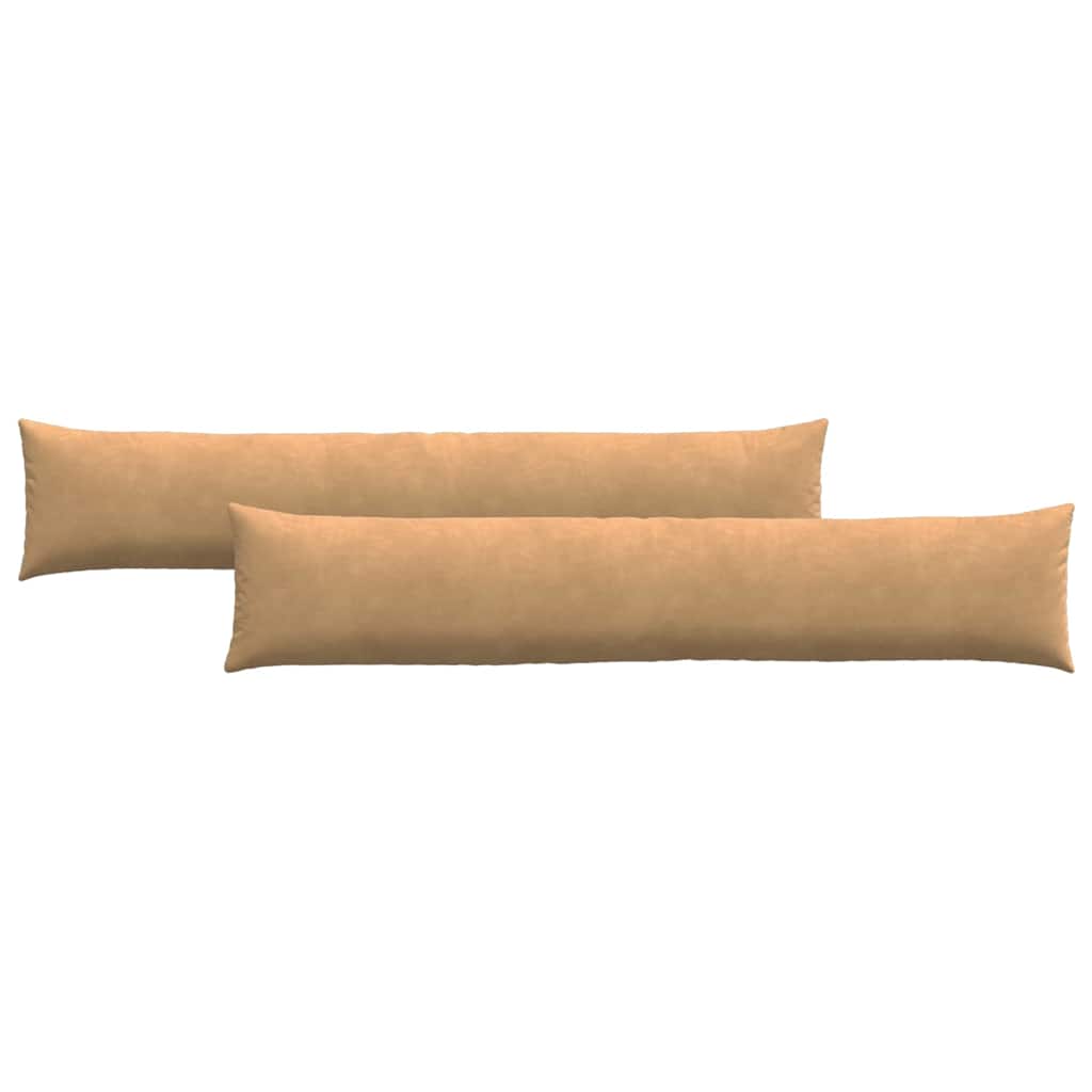 Cuscini per divano VidaXL 2 pezzi in tessuto a corda marrone 200 x 40 cm