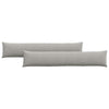 VidaXL cojines de sofá 2 piezas tela gris claro 200 x 40 cm