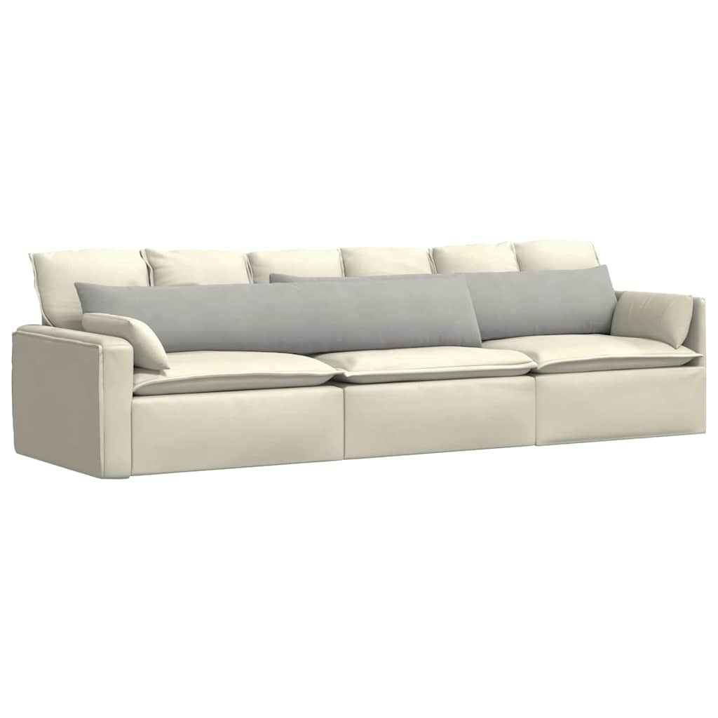Cuscini per divano VidaXL 2 pezzi in tessuto grigio chiaro 200 x 40 cm