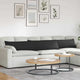 Cuscini per divano VidaXL 2 pezzi in tessuto nero 200 x 40 cm
