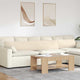 Cuscini per divano VidaXL 2 pezzi in tessuto beige 200 x 40 cm