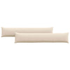 VidaXL cojines de sofá 2 piezas beige 200 x 40 cm tela
