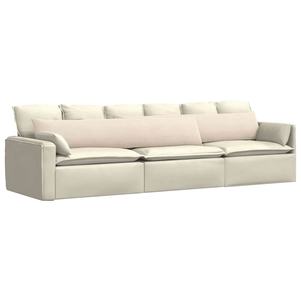 Cuscini per divano VidaXL 2 pezzi in tessuto beige 200 x 40 cm