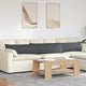 Cuscini per divano VidaXL 2 pezzi in tessuto a corde grigio scuro 200 x 40 cm