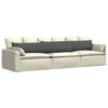 Cuscini per divano VidaXL 2 pezzi in tessuto a corde grigio scuro 200 x 40 cm