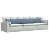 Vidaxl sofa kussens 2 stuks blauw 200 x 40 cm cordstof