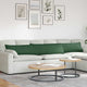 Cuscini per divano VidaXL 2 pezzi in tessuto a corde verde scuro 200 x 40 cm