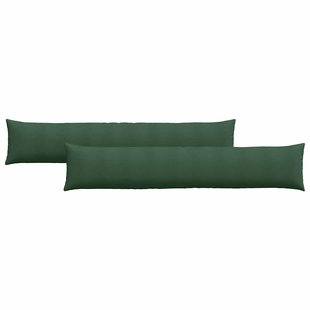 Cuscini per divano VidaXL 2 pezzi in tessuto a corde verde scuro 200 x 40 cm