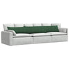 Cuscini per divano VidaXL 2 pezzi in tessuto a corde verde scuro 200 x 40 cm