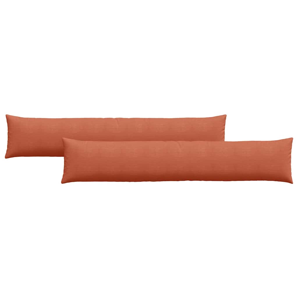 Cuscini per divano VidaXL 2 pezzi in tessuto a corde rosso-arancione 200 x 40 cm