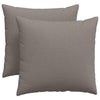 VidaXL cojines de sofá 2 piezas tejido gris topo 45 x 45 cm