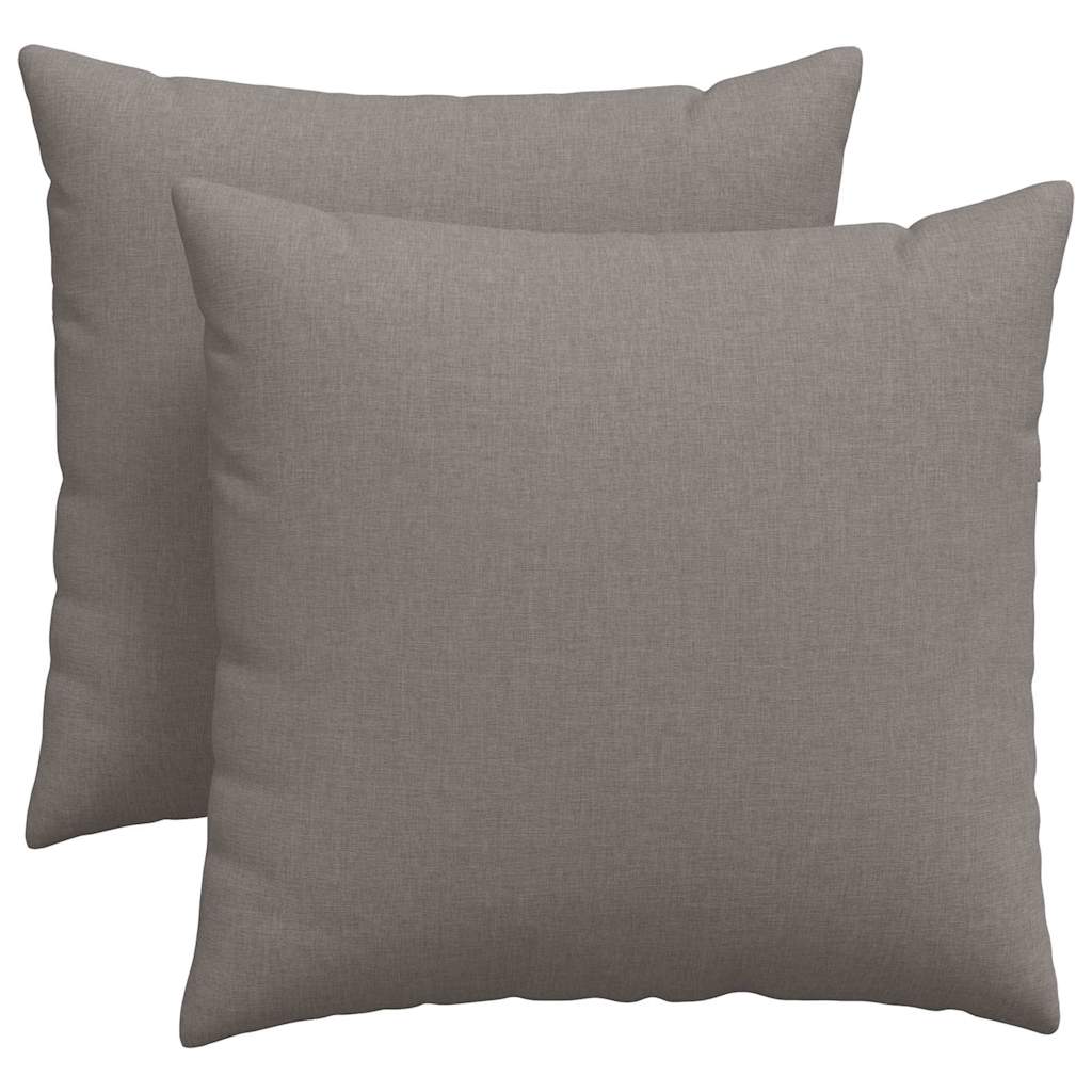Vidaxl sofa kussens 2 pcs taupe 45 x 45 cm stof