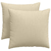 VidaXL cojines de sofá 2 piezas crema 45 x 45 cm tela