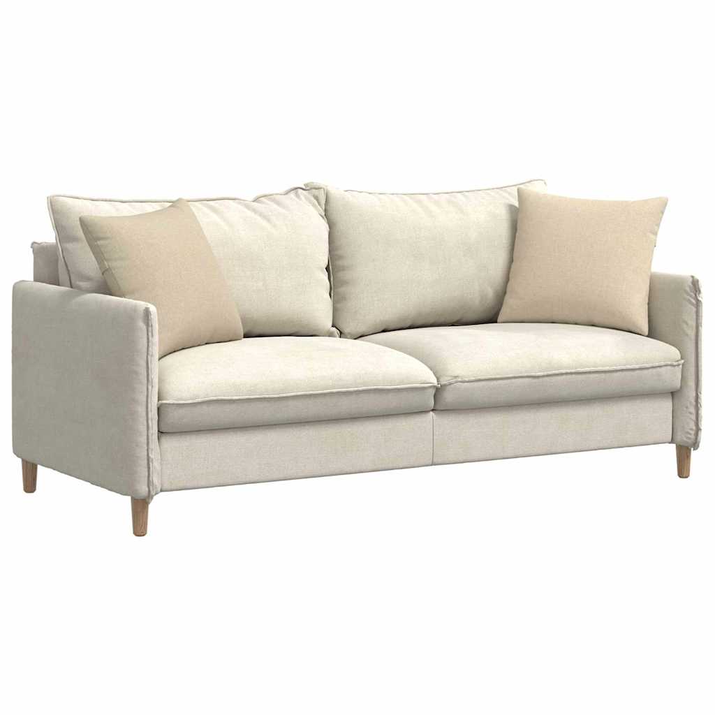 Vidaxl sofa kussens 2 pcs crème 45 x 45 cm stof