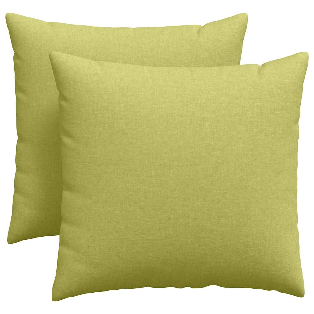 Cuscini per divano VidaXL 2 pezzi in tessuto verde chiaro 45 x 45 cm