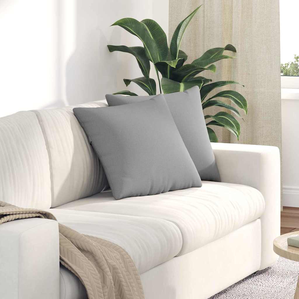 Vidaxl sofa kussens 2 pcs wolkengrijs 45 x 45 cm stof