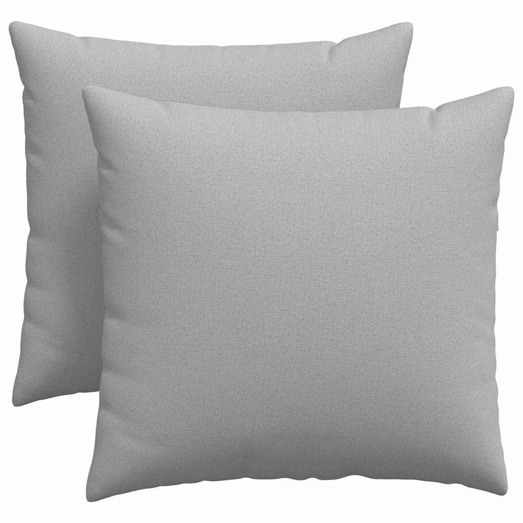 Vidaxl sofa kussens 2 pcs wolkengrijs 45 x 45 cm stof
