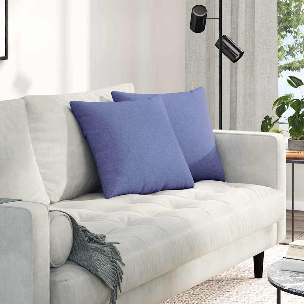 Cuscini per divano VidaXL 2 pezzi tessuto blu jeans 45 x 45 cm