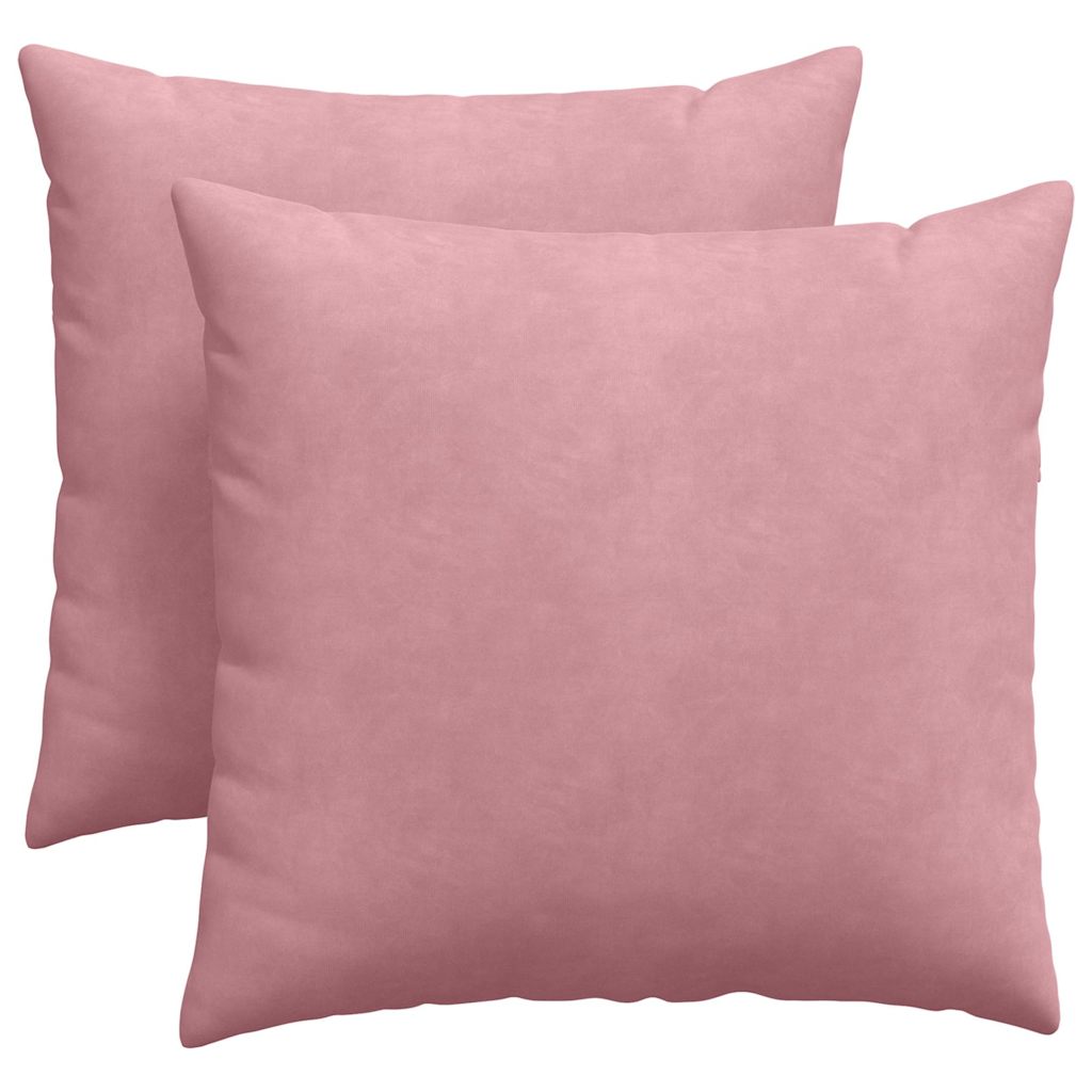 Cuscini per divano VidaXL, 2 pezzi, tessuto a corde rosa 45 x 45 cm