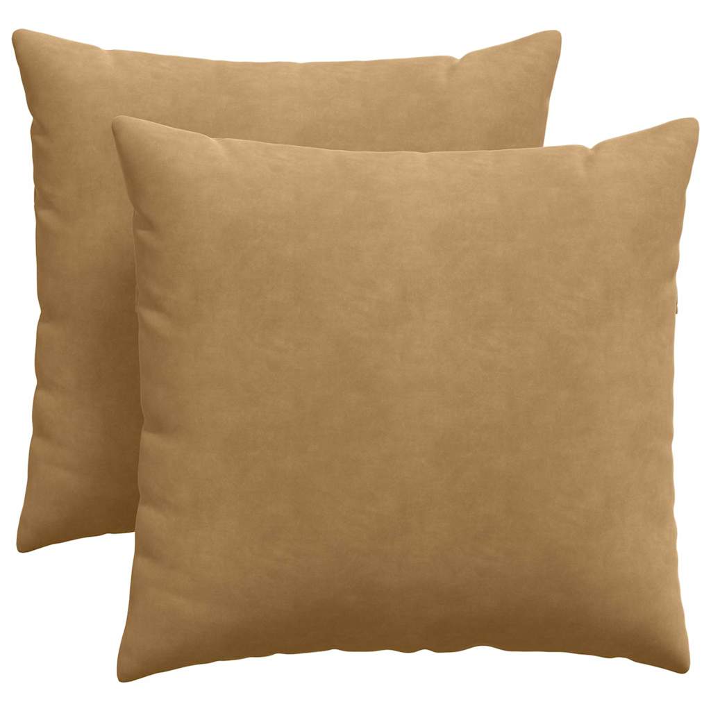 Cuscini per divano VidaXL 2 pezzi in tessuto corda marrone 45 x 45 cm