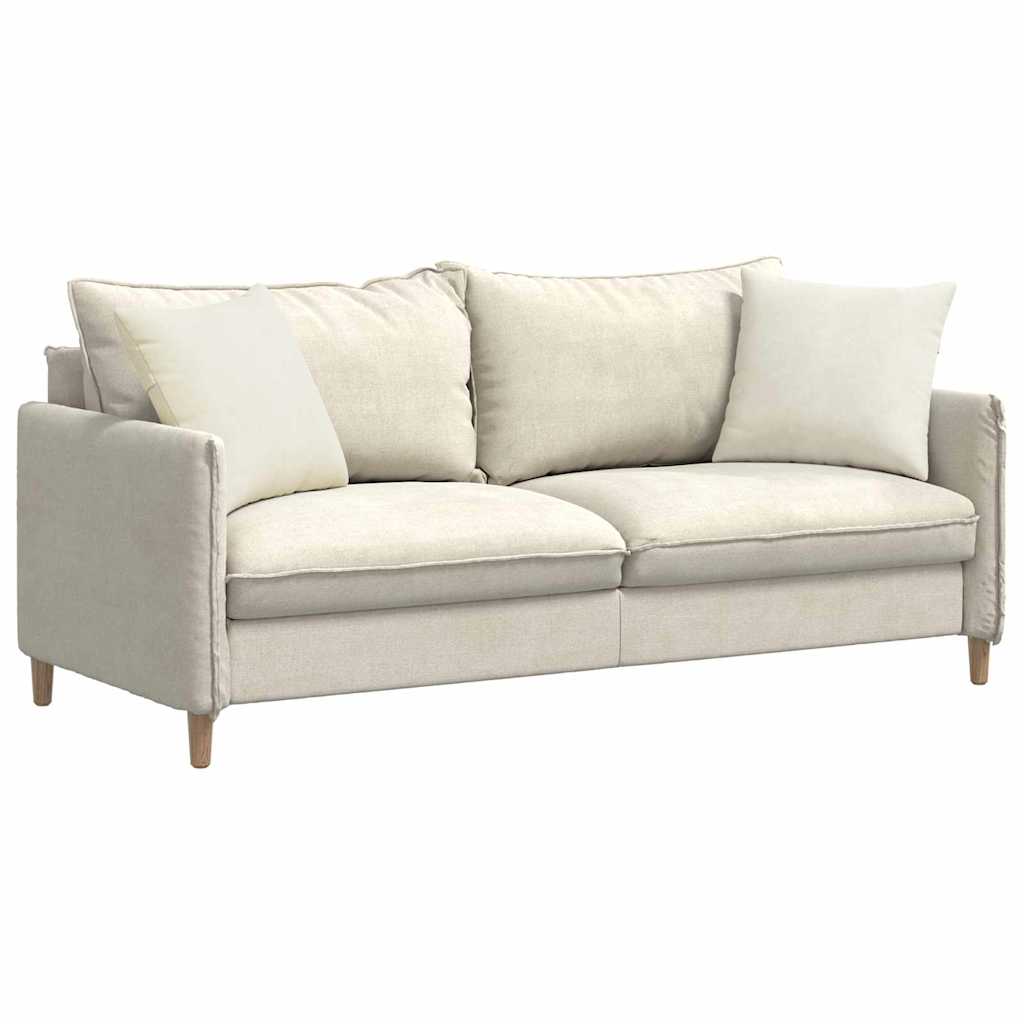 Vidaxl sofa kussens 2 stuks crème 45 x 45 cm cordstof