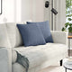 Cuscini per divano VidaXL 2 pezzi in tessuto a corda blu 45 x 45 cm