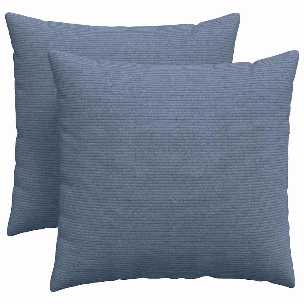 Cuscini per divano VidaXL 2 pezzi in tessuto a corda blu 45 x 45 cm