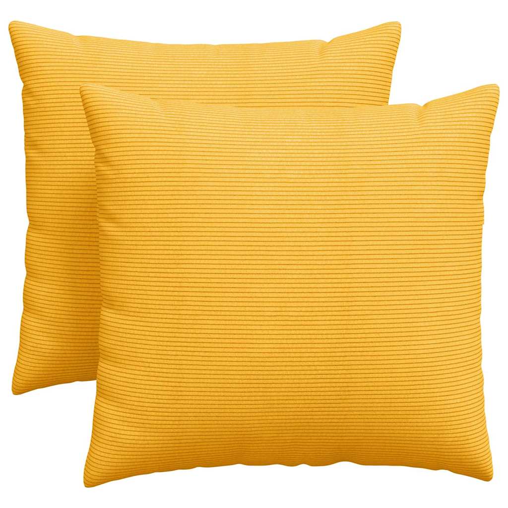 Cuscini per divano VidaXL 2 pezzi in tessuto a corde giallo chiaro 45 x 45 cm