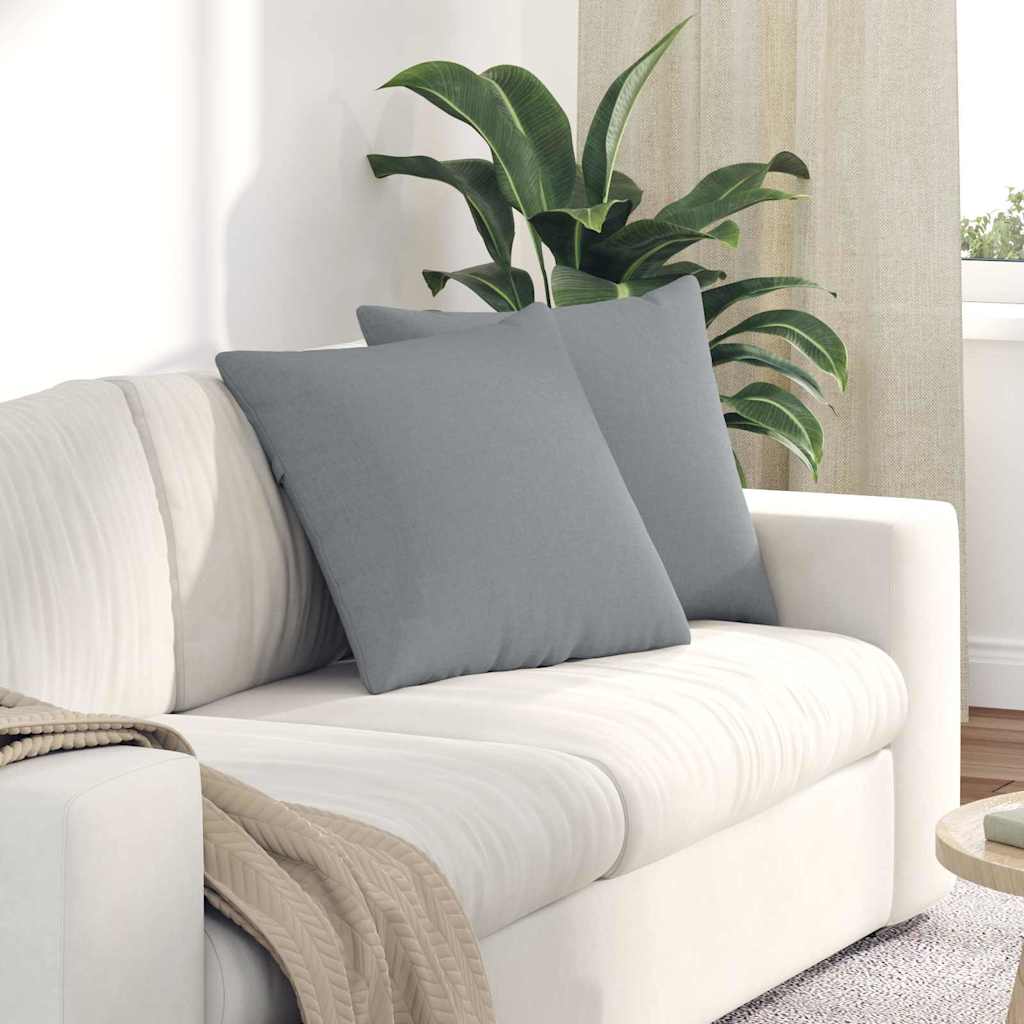 Vidaxl sofa kussens 2 pcs lichtgrijs 50 x 50 cm stof