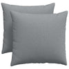 VidaXL cojines de sofá 2 piezas tela gris claro 50 x 50 cm