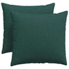 VidaXL cojines de sofá 2 piezas tela verde oscuro 50 x 50 cm