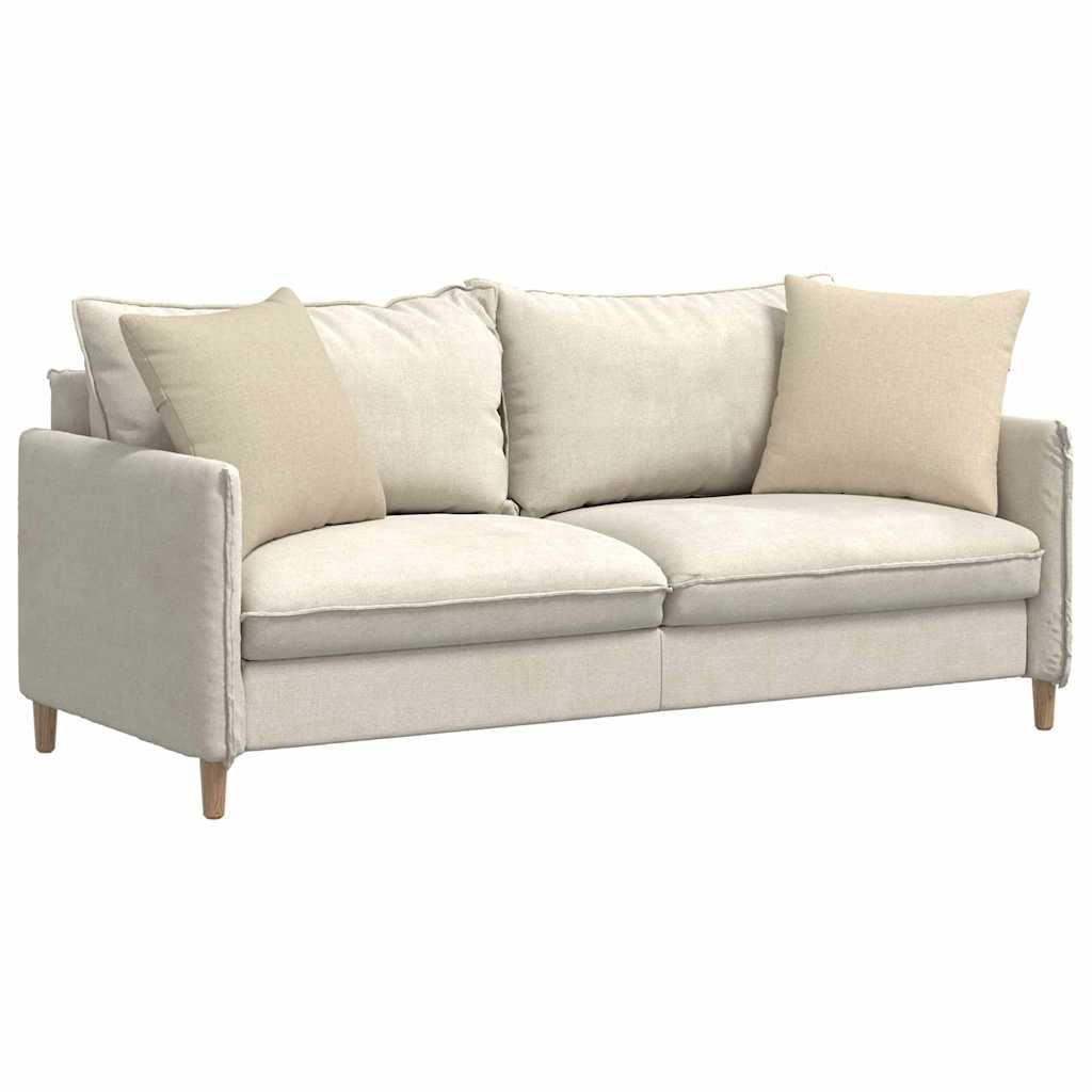 Vidaxl sofa kussens 2 pcs crème 50 x 50 cm stof