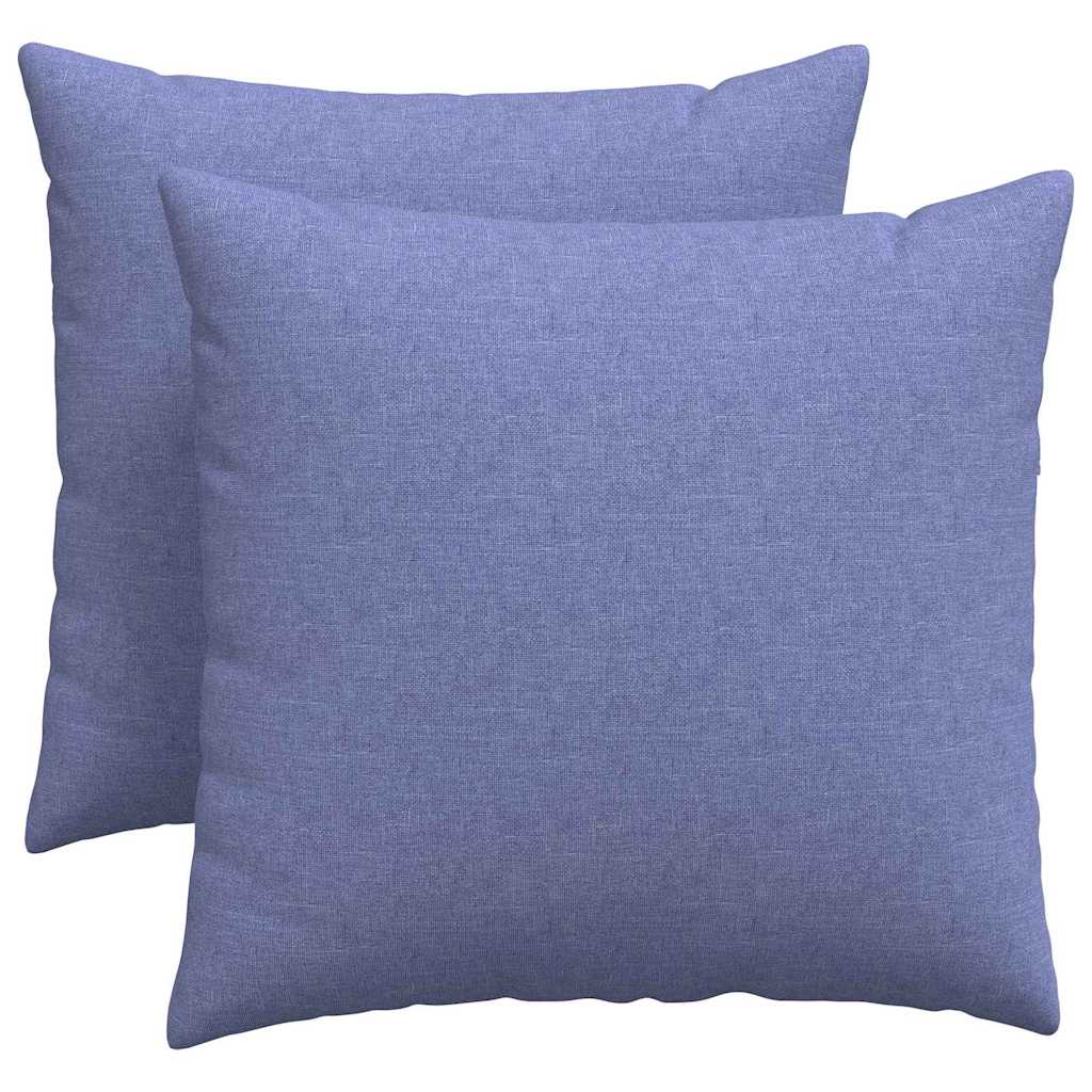 Cuscini per divano VidaXL 2 pezzi tessuto blu jeans 50 x 50 cm