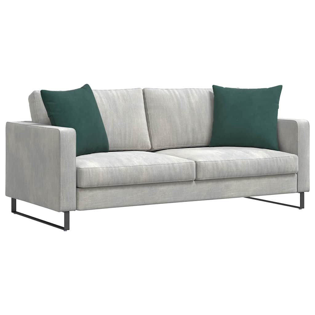 Cuscini per divano VidaXL 2 pezzi in tessuto a corde verde scuro 50 x 50 cm