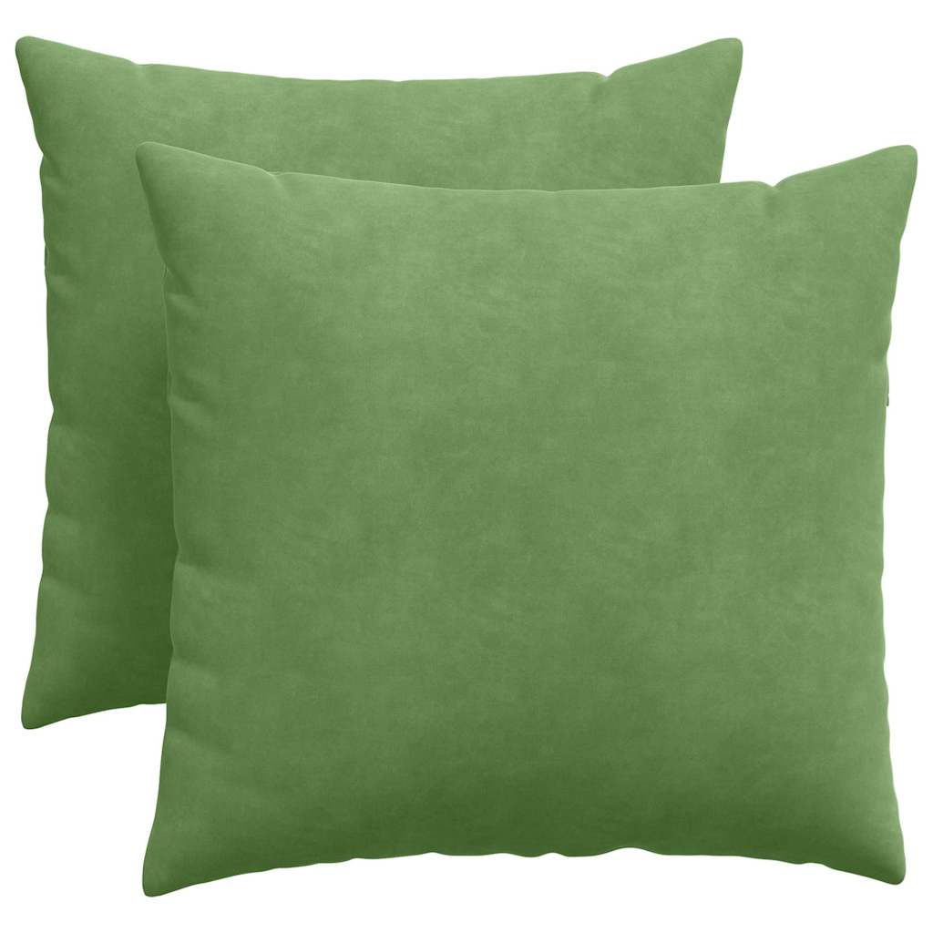Cuscini per divano VidaXL 2 pezzi in tessuto a corde verde chiaro 50 x 50 cm