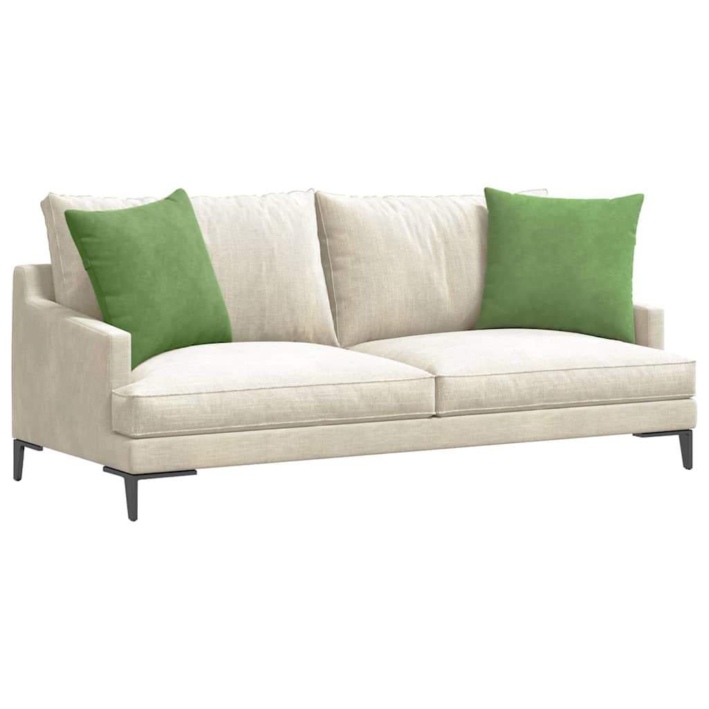 Cuscini per divano VidaXL 2 pezzi in tessuto a corde verde chiaro 50 x 50 cm