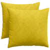 Cuscini per divano VidaXL 2 pezzi in tessuto a corda giallo 50 x 50 cm