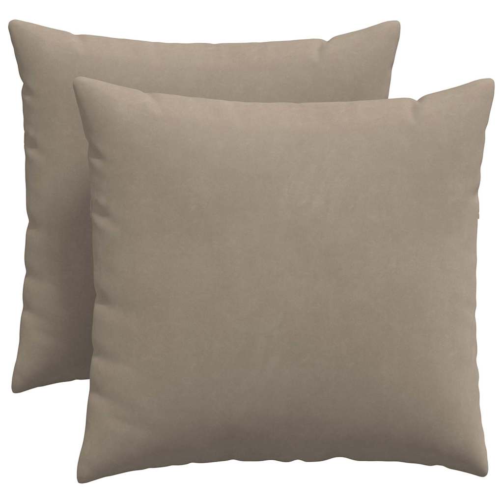 Cuscini per divano VidaXL 2 pezzi in tessuto tortora 50 x 50 cm