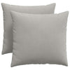 Cuscini per divano VidaXL 2 pezzi in tessuto grigio chiaro 50 x 50 cm