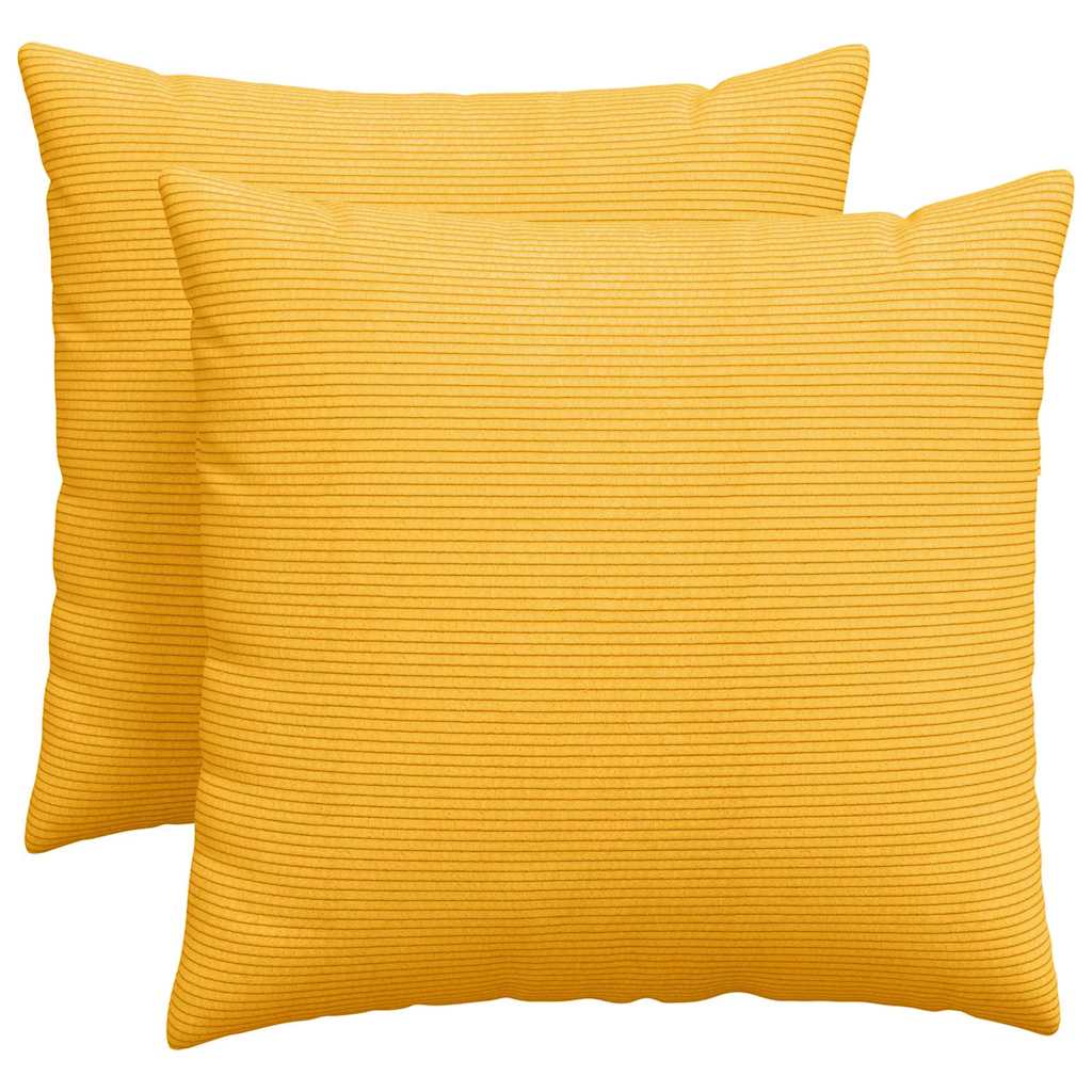 Cuscini per divano VidaXL 2 pezzi in tessuto a corde giallo chiaro 50 x 50 cm