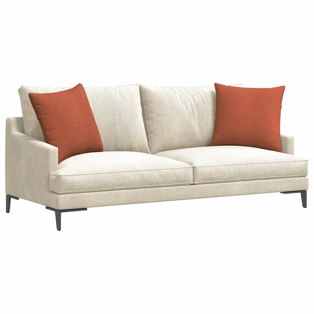 Cuscini per divano VidaXL 2 pezzi in tessuto a corde rosso-arancione 50 x 50 cm