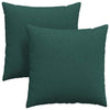 VidaXL cojines de sofá 2 piezas tela verde oscuro 60 x 60 cm