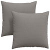 VidaXL cojines de sofá 2 piezas gris pardo 60 x 60 cm tela