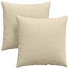 VidaXL cojines de sofá 2 piezas crema 60 x 60 cm tela